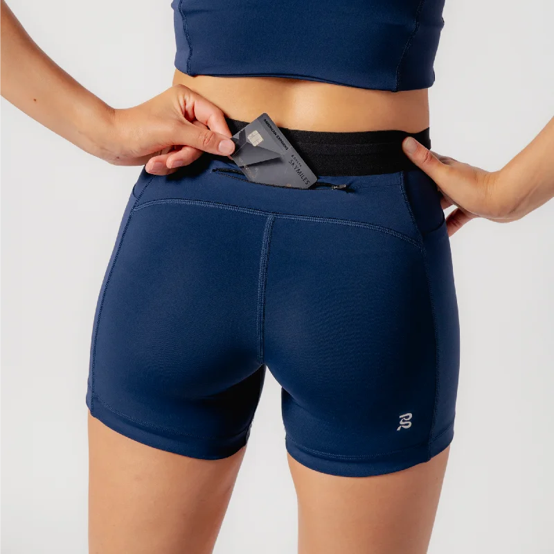 Stamina™ 7"" Compression Short, Women's - NY Navy