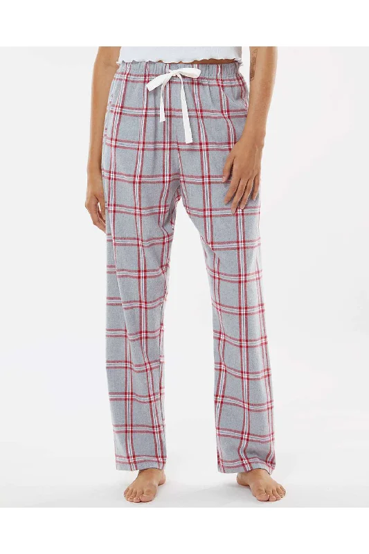 Boxercraft Womens Haley Flannel Pants w/ Pockets - Oxford Red Tomboy Plaid - NEW