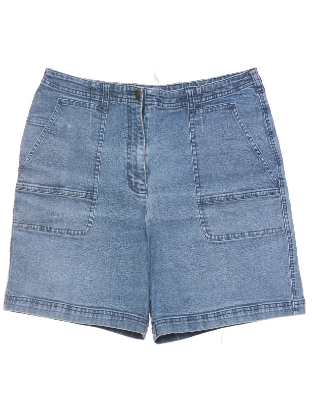 Medium Wash Denim Shorts - W30 L7