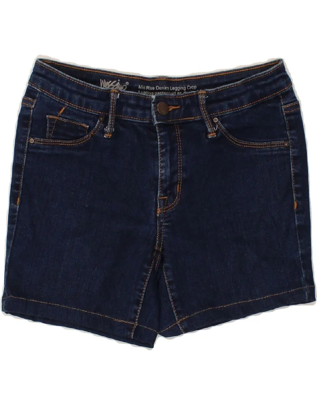 MOSSIMO Womens Mid Rise Denim Shorts US 4 Small W27  Blue Cotton