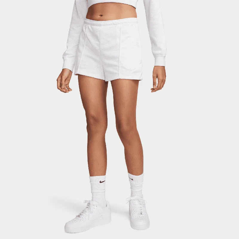 Nike Sportswear Women's Slim High-Waisted French Terry 2"" Shorts Birch Heather / Light Orewood Brown