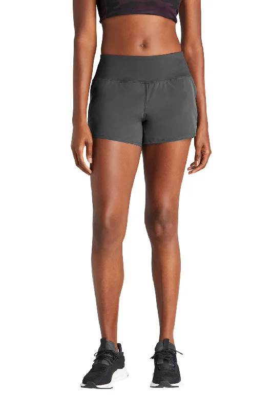 Sport-Tek Womens Repeat Shorts - Graphite Grey