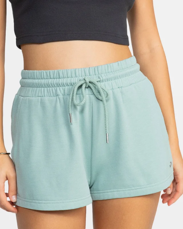 Surfing By Moonlight Lounge Shorts - Blue Surf