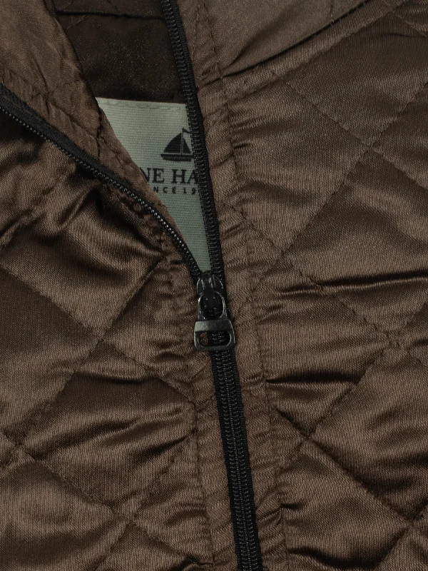 BOY'S BROWN QUILTED JACKET