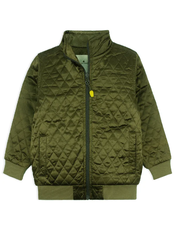 BOY'S GREEN QUILTED JACKET