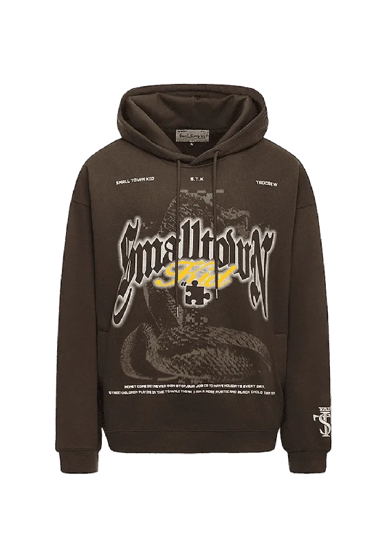 Retro Anaconda Print Hoodie