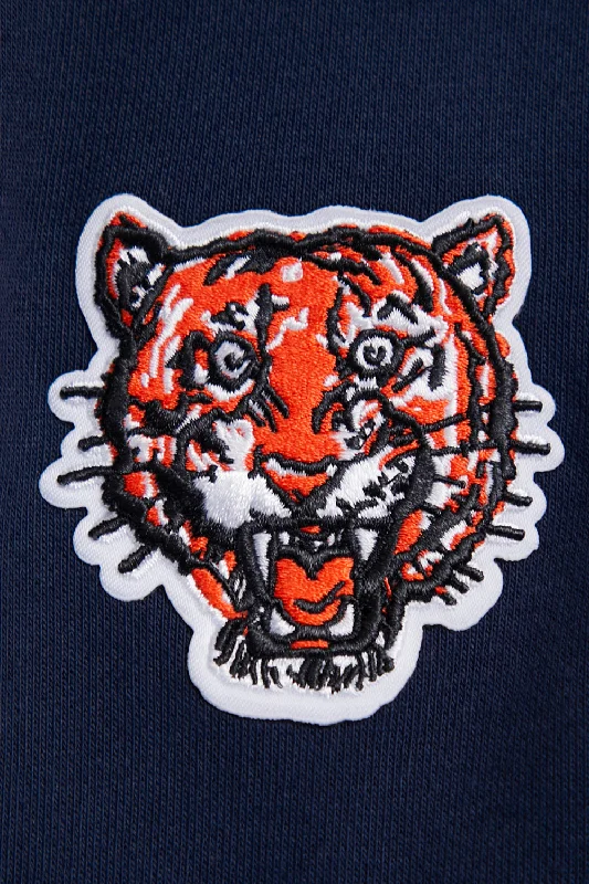 MLB DETROIT TIGERS RETRO CLASSIC WOMEN'S RIB CREWNECK (MIDNIGHT NAVY/ORANGE/ MIDNIGHT)