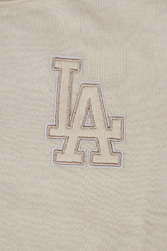 MLB LOS ANGELES DODGERS NEUTRAL WOMEN'S CREWNECK (TAUPE)