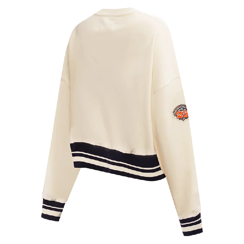 MLB SAN FRANCISCO GIANTS RETRO CLASSIC WOMEN'S CREWNECK (EGGSHELL/ BLACK)