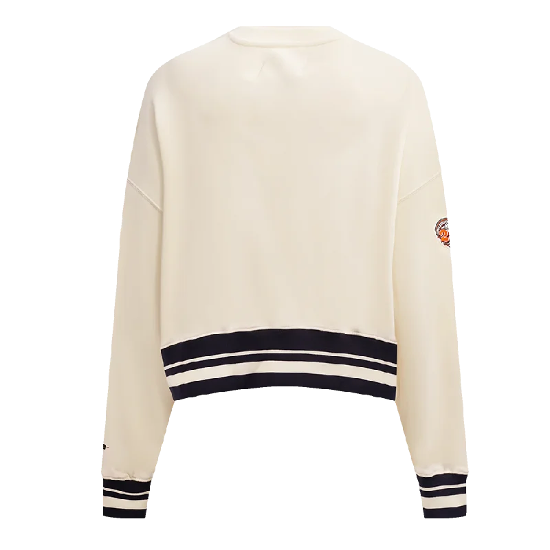 MLB SAN FRANCISCO GIANTS RETRO CLASSIC WOMEN'S CREWNECK (EGGSHELL/ BLACK)