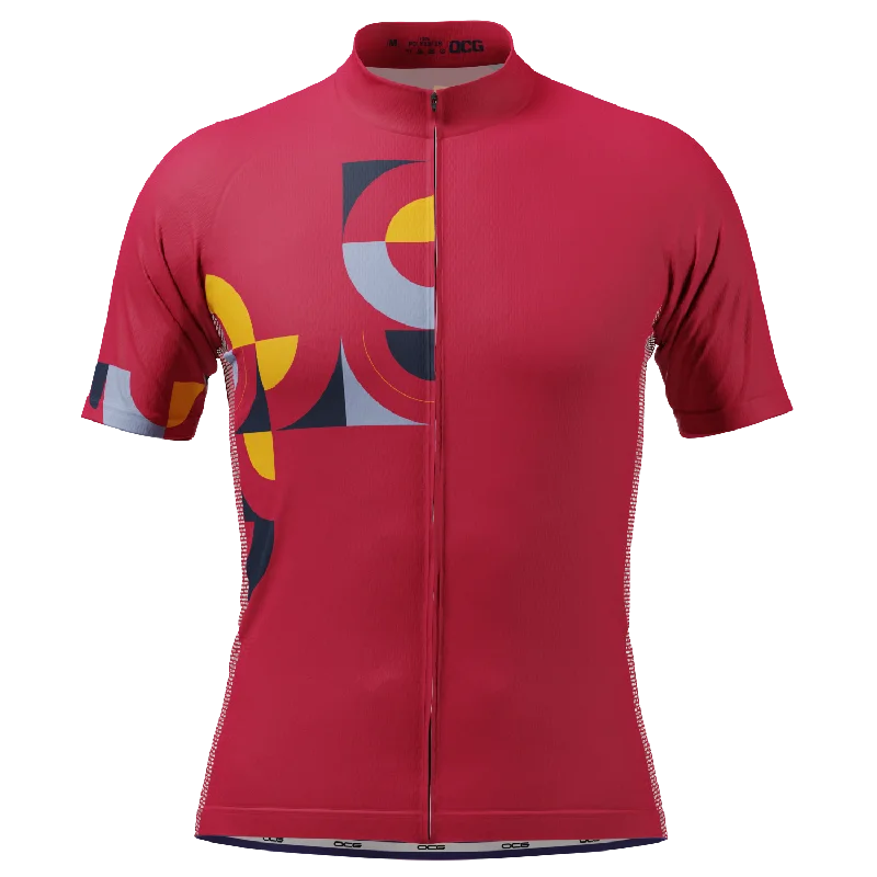 Men's Mosaic Blocks Short Sleeve Cycling Jersey